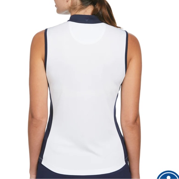 Callaway Womens Gradient Stripe Color Block Golf Polo - Picture 2 of 9